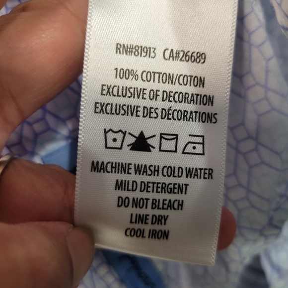 Robert Graham Men's Button-down Shirt Size Large in Blue Contrast Cuff - Picture 8 of 14